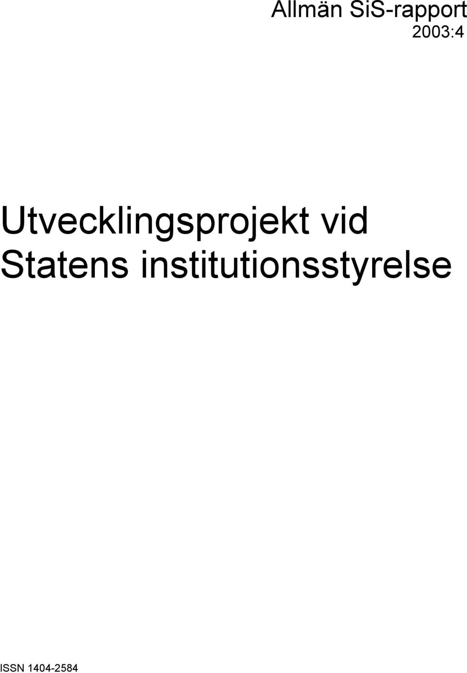 Utvecklingsprojekt vid