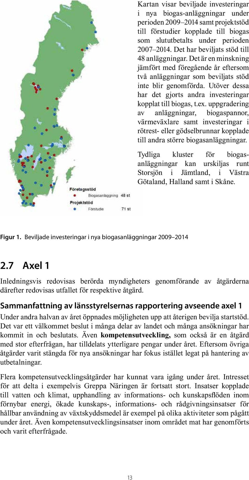 Utöver dessa har det gjorts andra investeringar kopplat till biogas, t.ex.