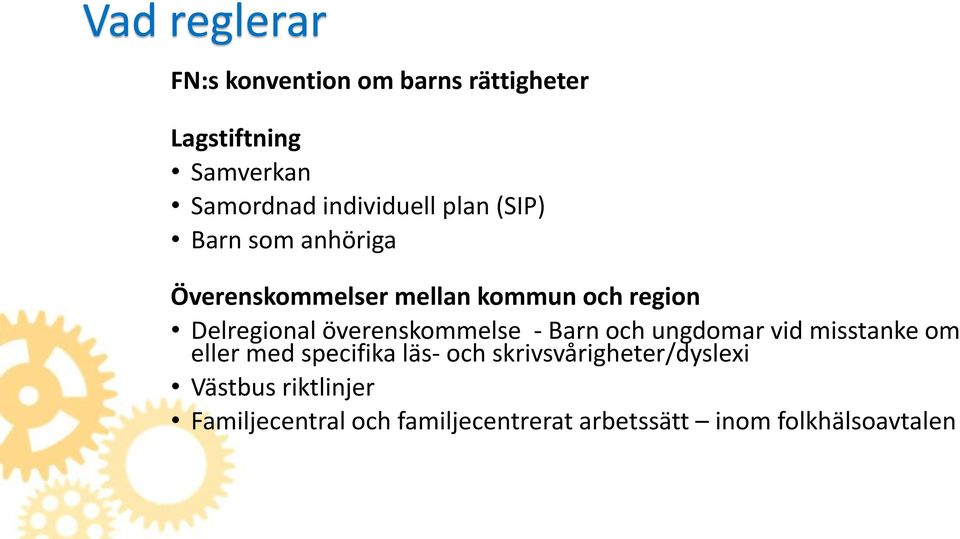 Delregional överenskommelse - Barn och ungdomar vid misstanke om eller med specifika läs-