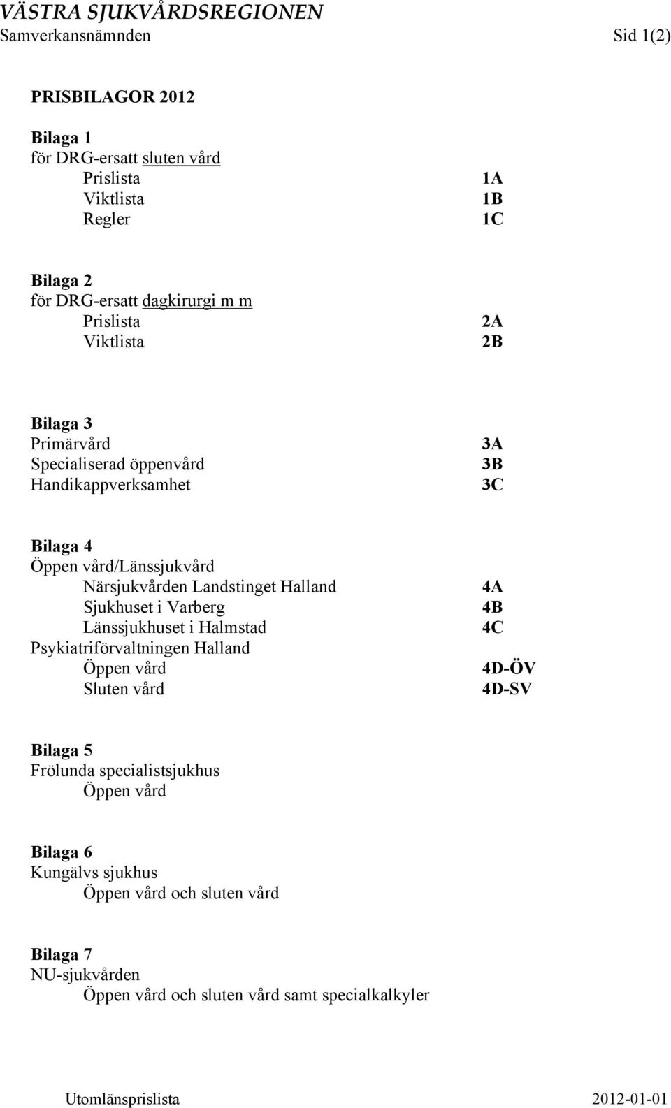 Landstinget Halland Sjukhuset i Varberg Länssjukhuset i Halmstad Psykiatriförvaltningen Halland Öppen vård Sluten vård 4A 4B 4C 4D-ÖV 4D-SV Bilaga 5 Frölunda