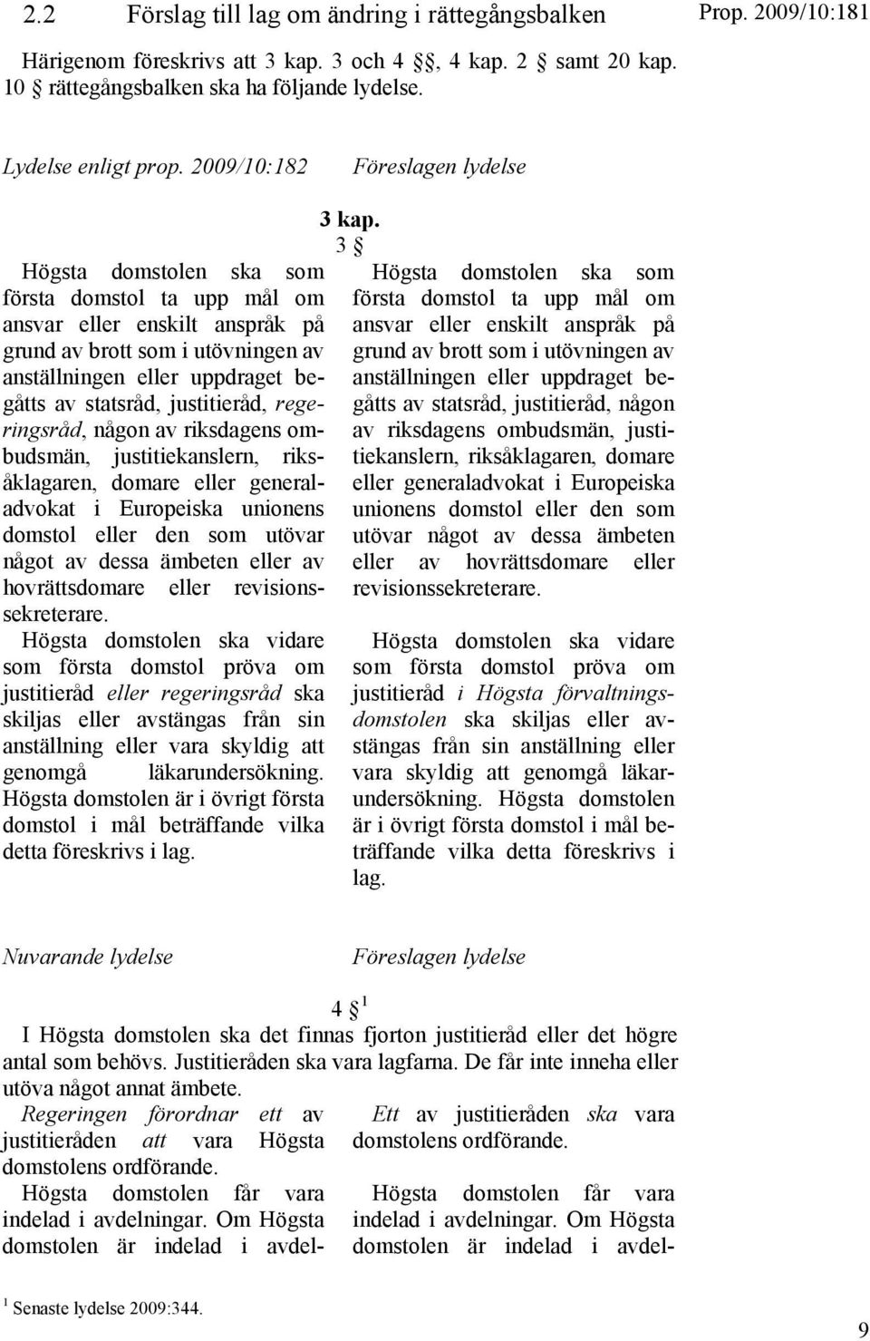 statsråd, justitieråd, regeringsråd, någon av riksdagens ombudsmän, justitiekanslern, riksåklagaren, domare eller generaladvokat i Europeiska unionens domstol eller den som utövar något av dessa