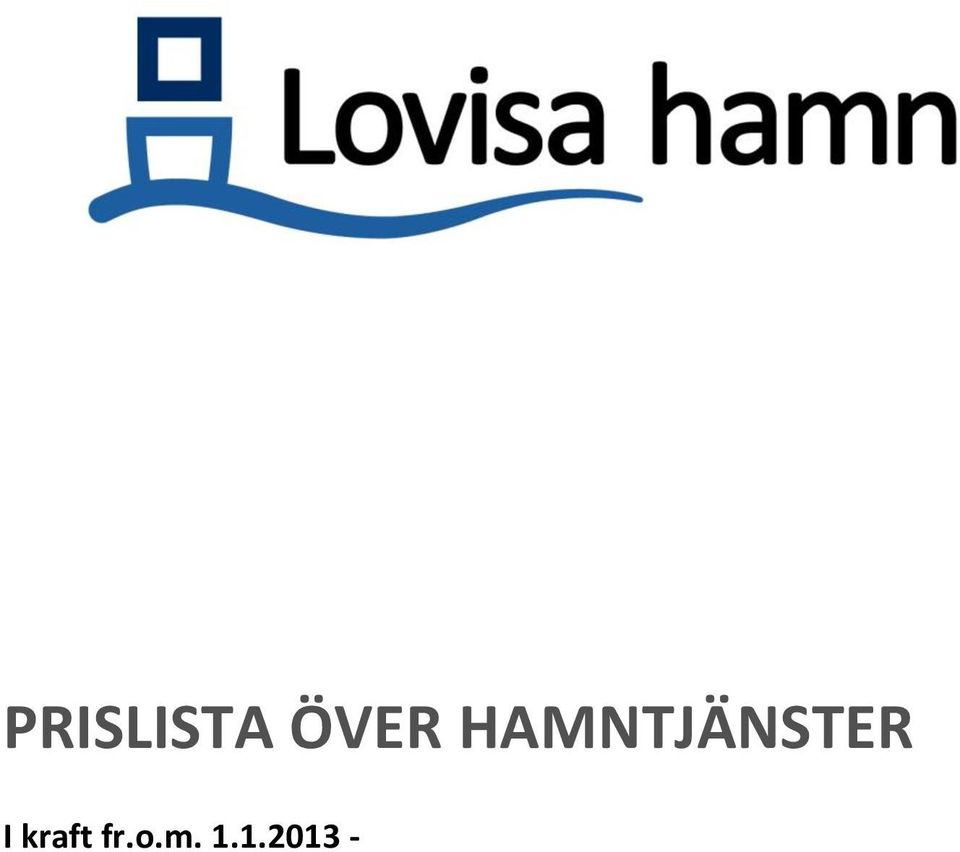 HAMNTJÄNSTER