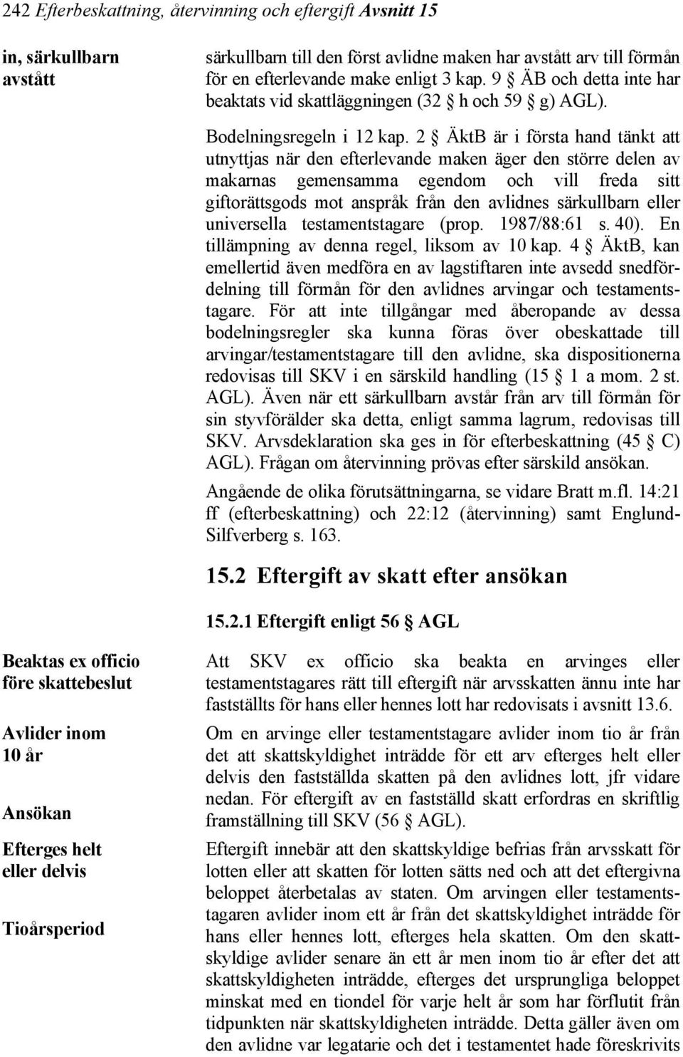 2 ÄktB är i första hand tänkt att utnyttjas när den efterlevande maken äger den större delen av makarnas gemensamma egendom och vill freda sitt giftorättsgods mot anspråk från den avlidnes