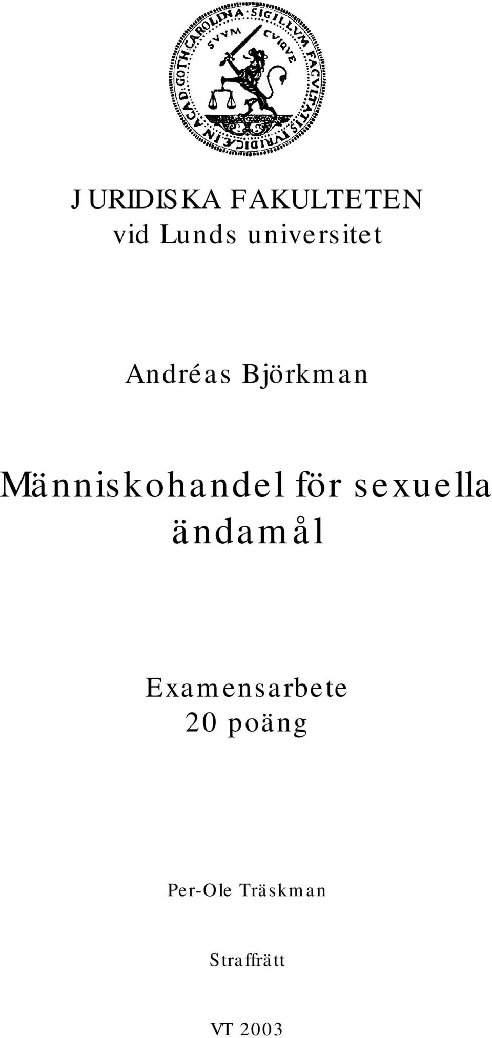 Människohandel för sexuella ändamål