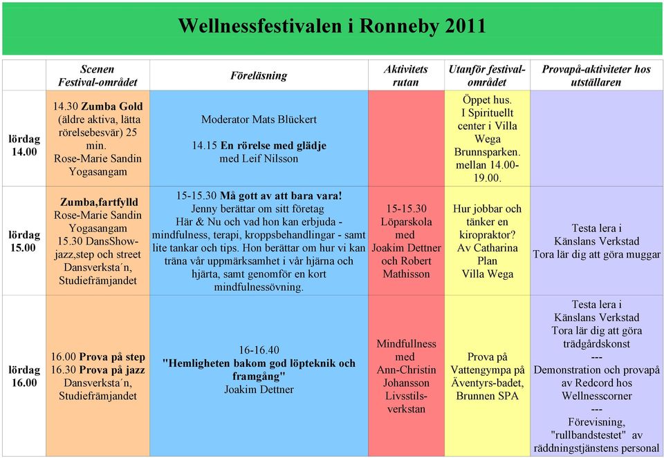 Jenny berättar om sitt företag Här & Nu och vad hon kan erbjuda - mindfulness, terapi, kroppsbehandlingar - samt lite tankar och tips.