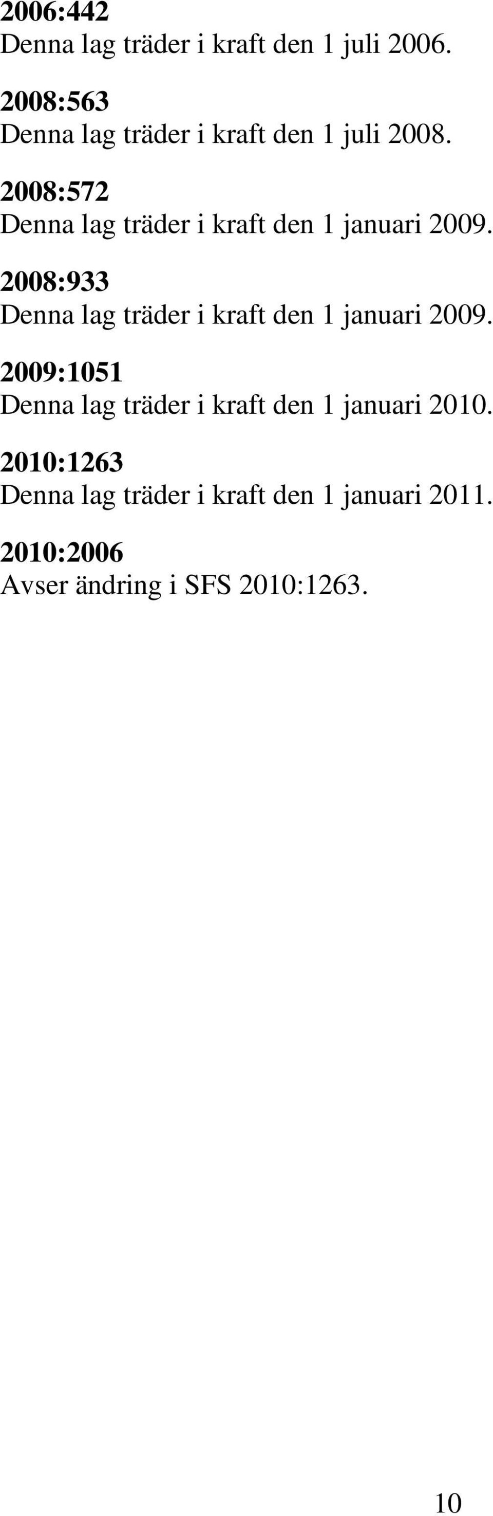 2008:572 Denna lag träder i kraft den 1 januari 2009.