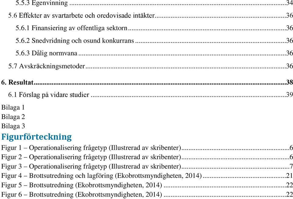 ..39 Bilaga 1 Bilaga 2 Bilaga 3 Figurförteckning Figur 1 Operationalisering frågetyp (Illustrerad av skribenter)...6 Figur 2 Operationalisering frågetyp (Illustrerad av skribenter).