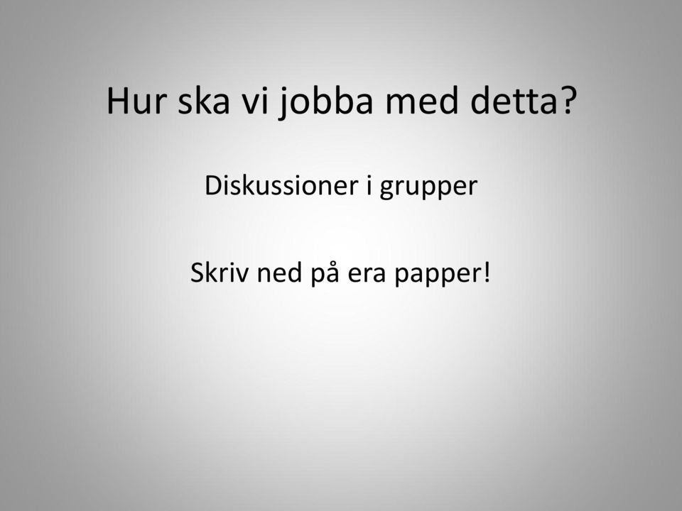 Diskussioner i