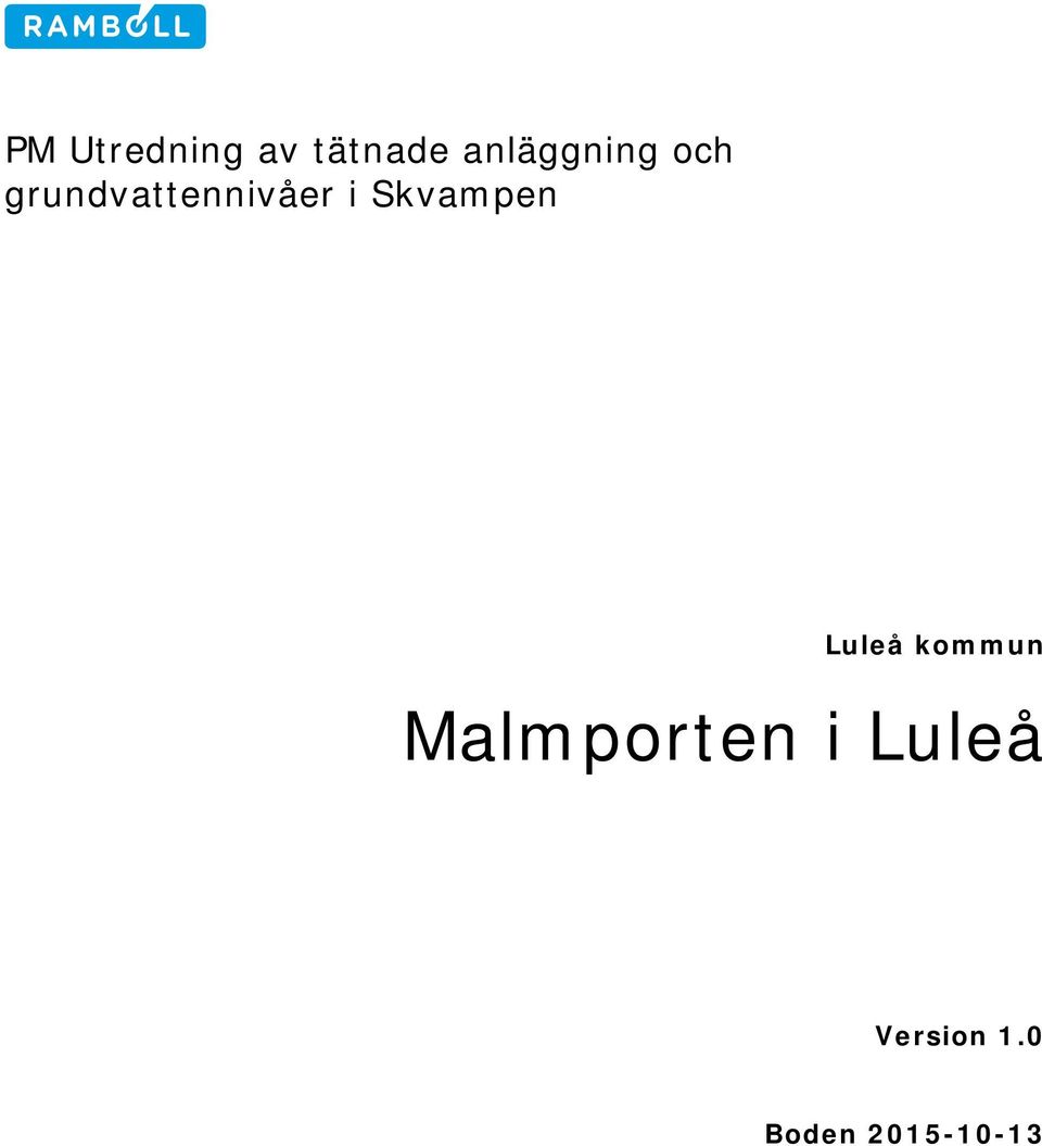 grundvattennivåer i Skvampen