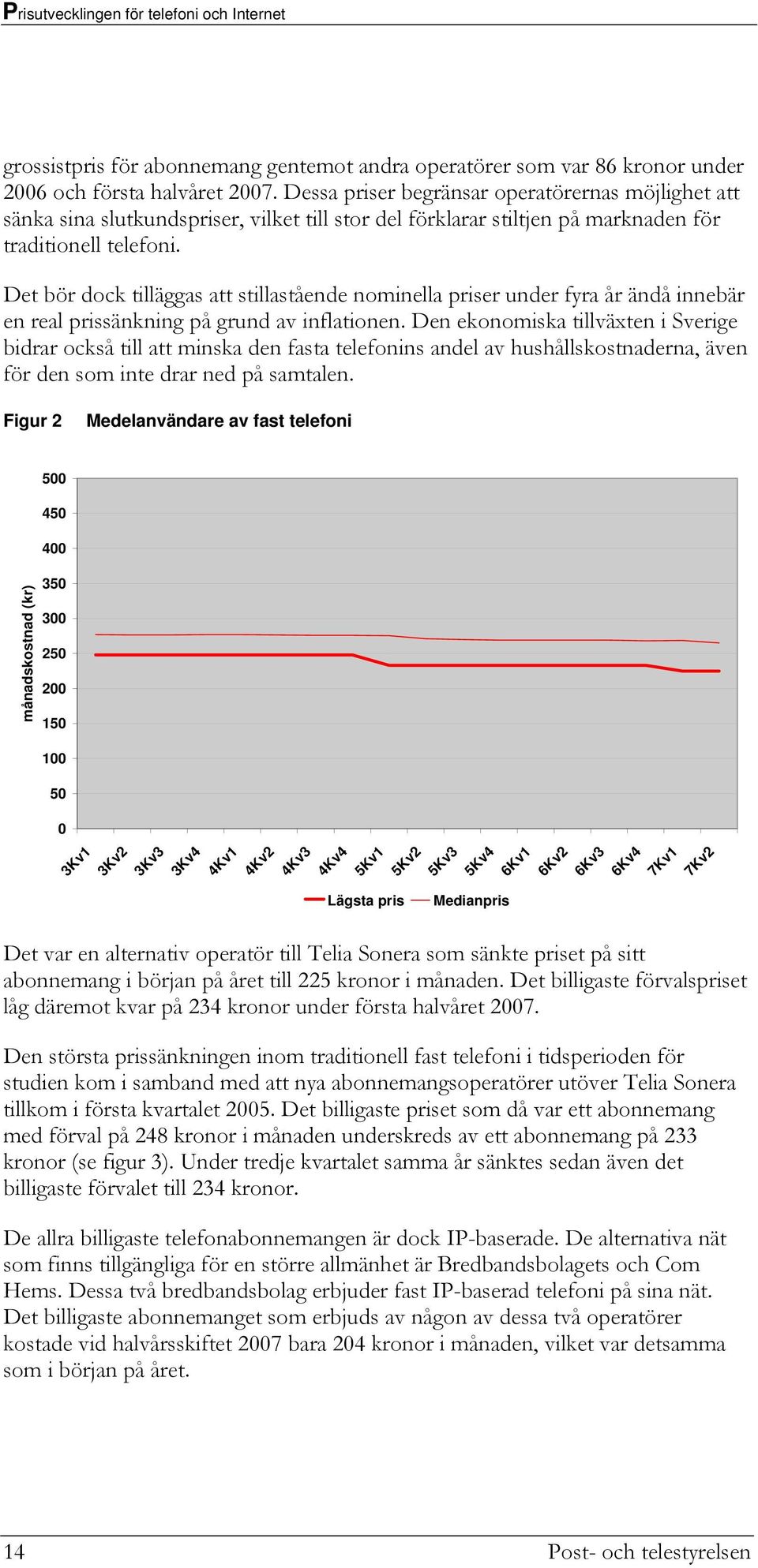 Det bör dock tilläggas att stillastående nominella priser under fyra år ändå innebär en real prissänkning på grund av inflationen.