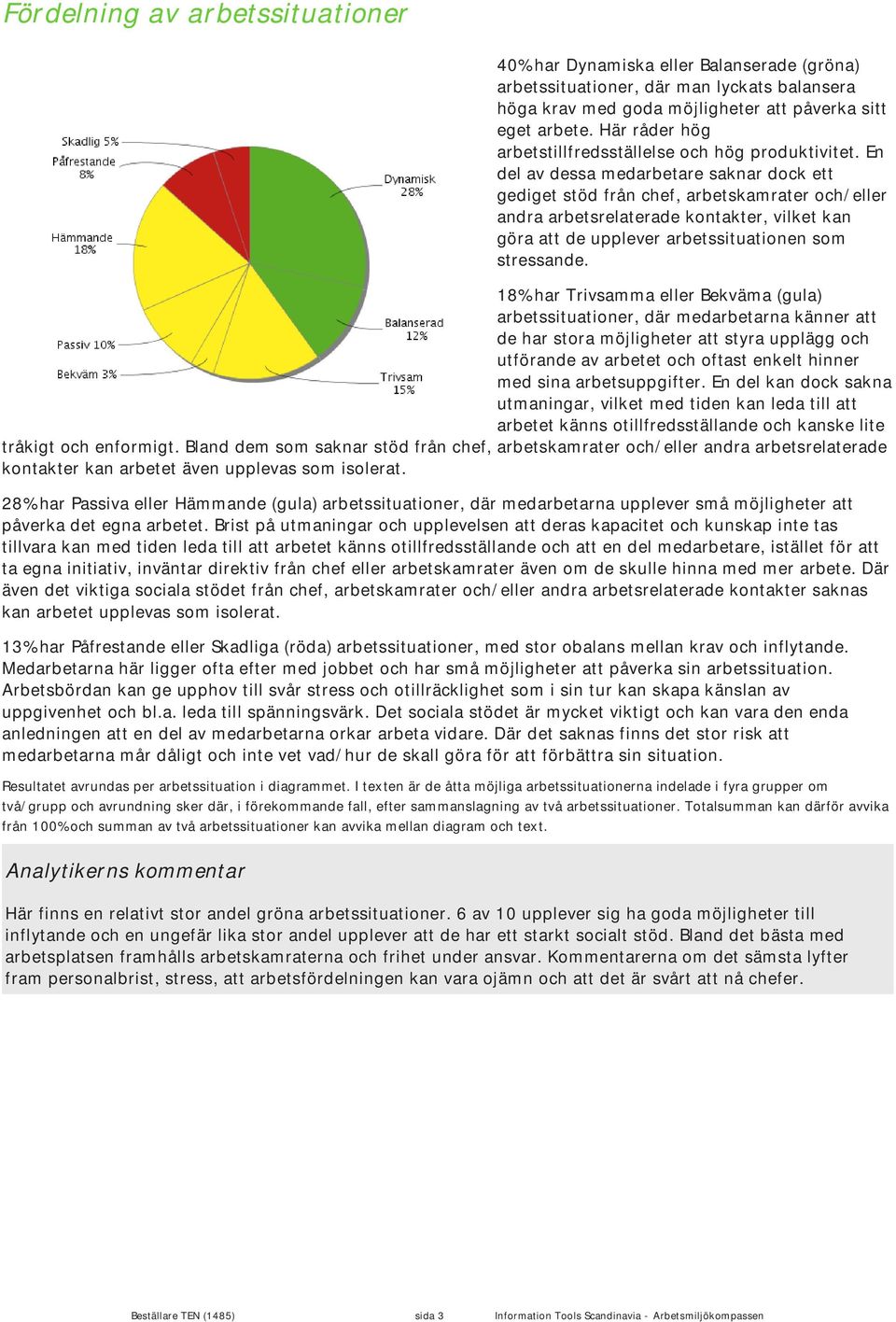 En del av dessa medarbetare saknar dock ett gediget stöd från chef, arbetskamrater och/eller andra arbetsrelaterade kontakter, vilket kan göra att de upplever arbetssituationen som stressande.