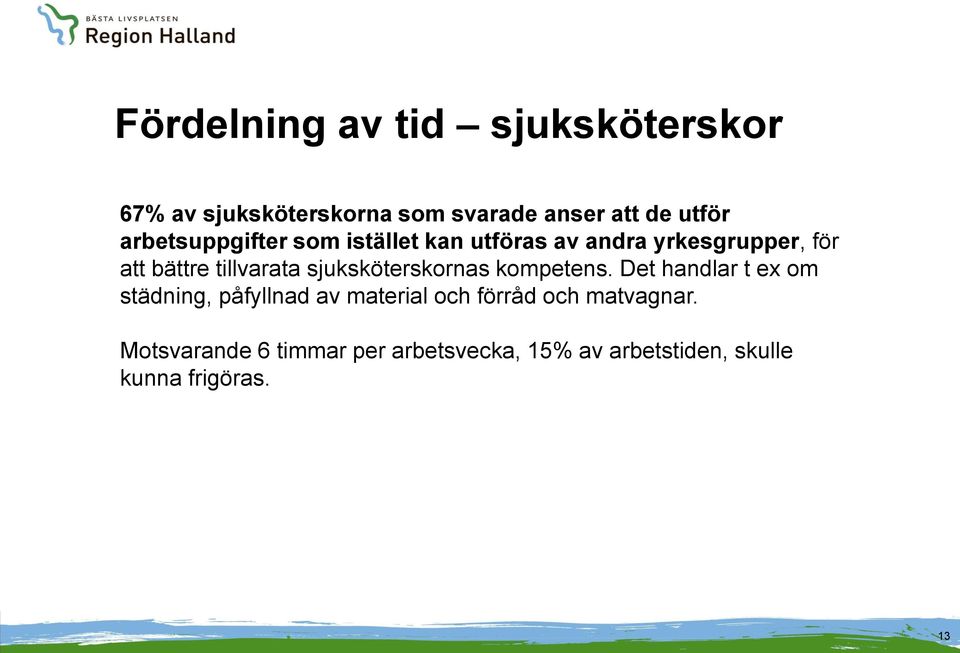 sjuksköterskornas kompetens.