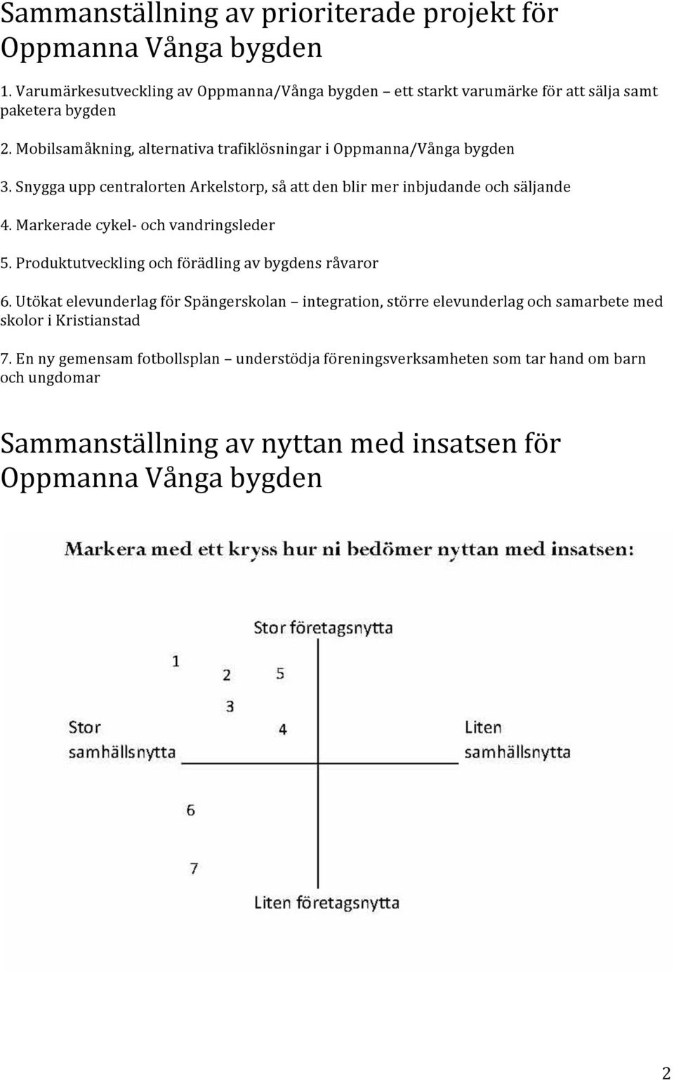 Markeradecykel9ochvandringsleder 5.Produktutvecklingochförädlingavbygdensråvaror 6.