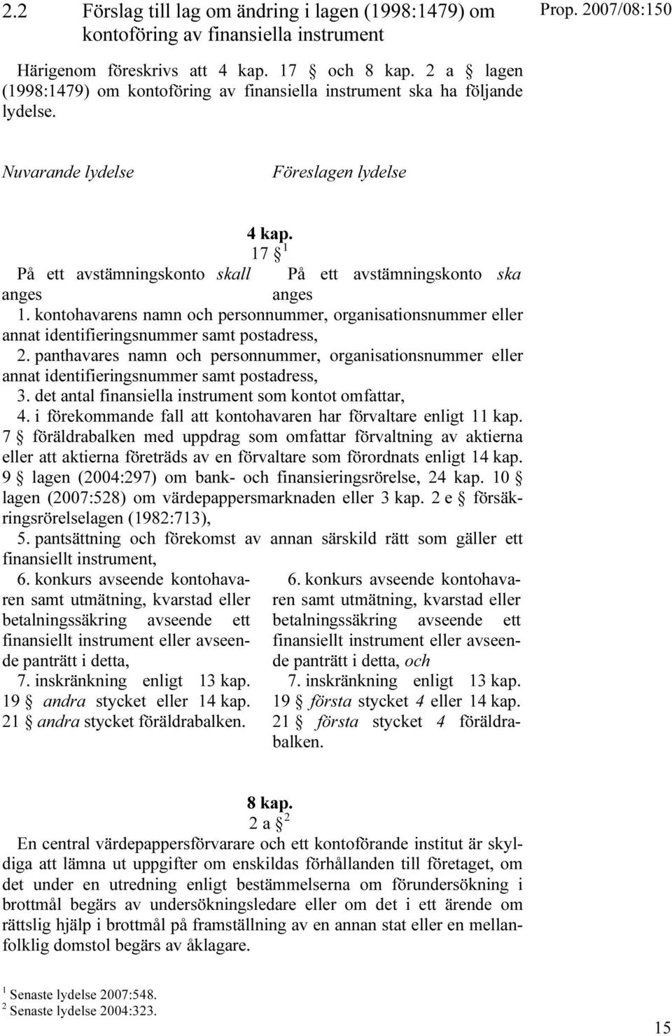 17 TPF På ett avstämningskonto skall På ett avstämningskonto ska anges anges 1. kontohavarens namn och personnummer, organisationsnummer eller annat identifieringsnummer samt postadress, 2.