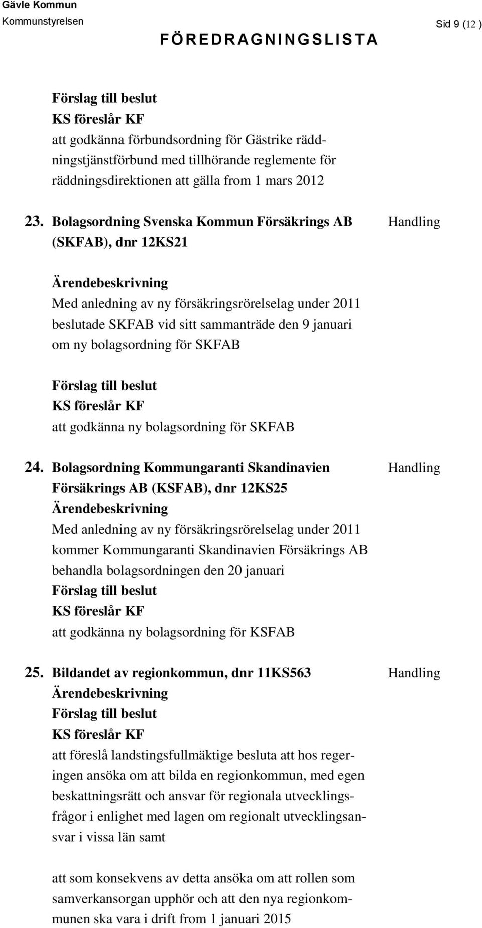 för SKFAB att godkänna ny bolagsordning för SKFAB 24.