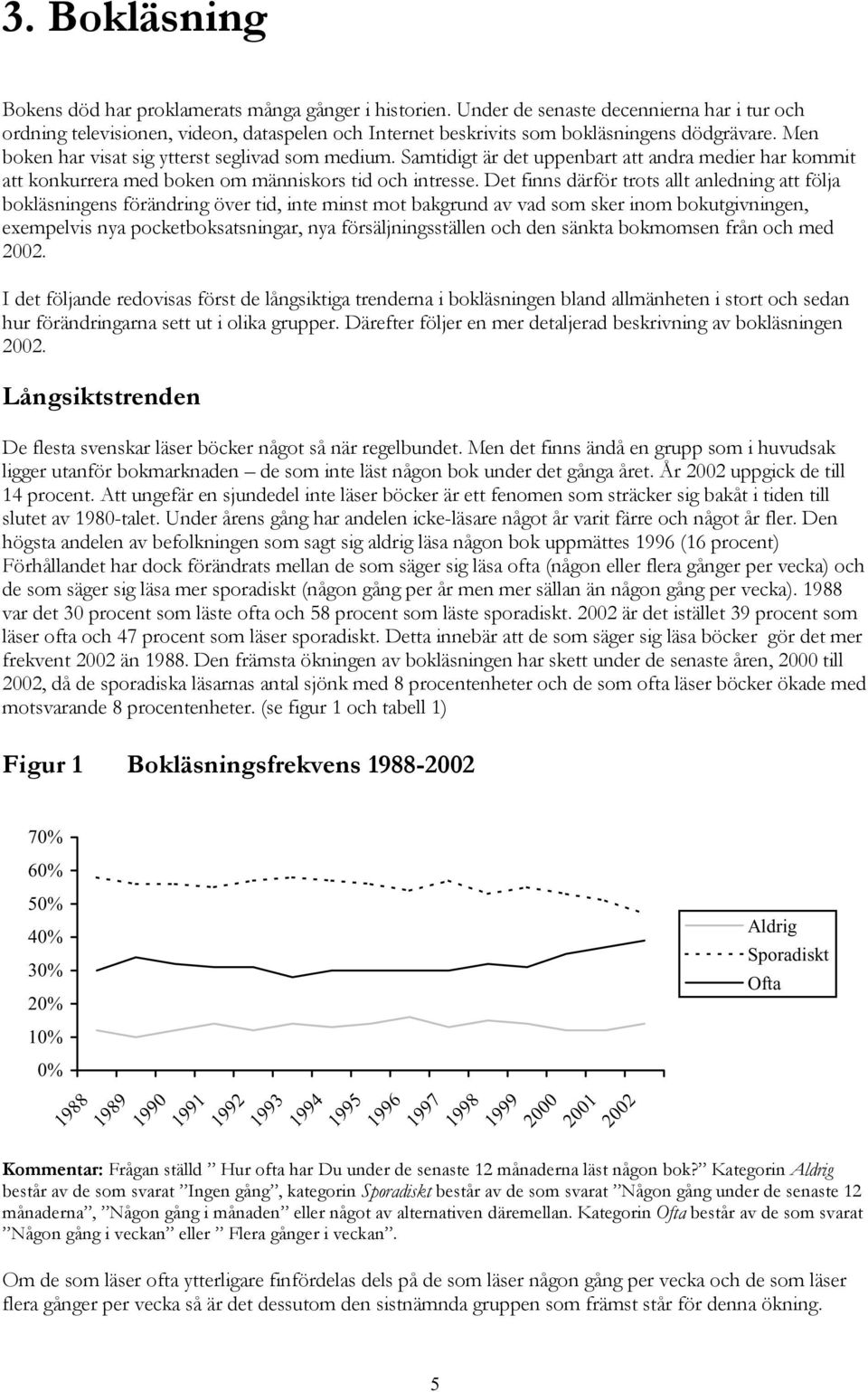 Samtidigt är det uppenbart att andra medier har kommit att konkurrera med boken om människors tid och intresse.