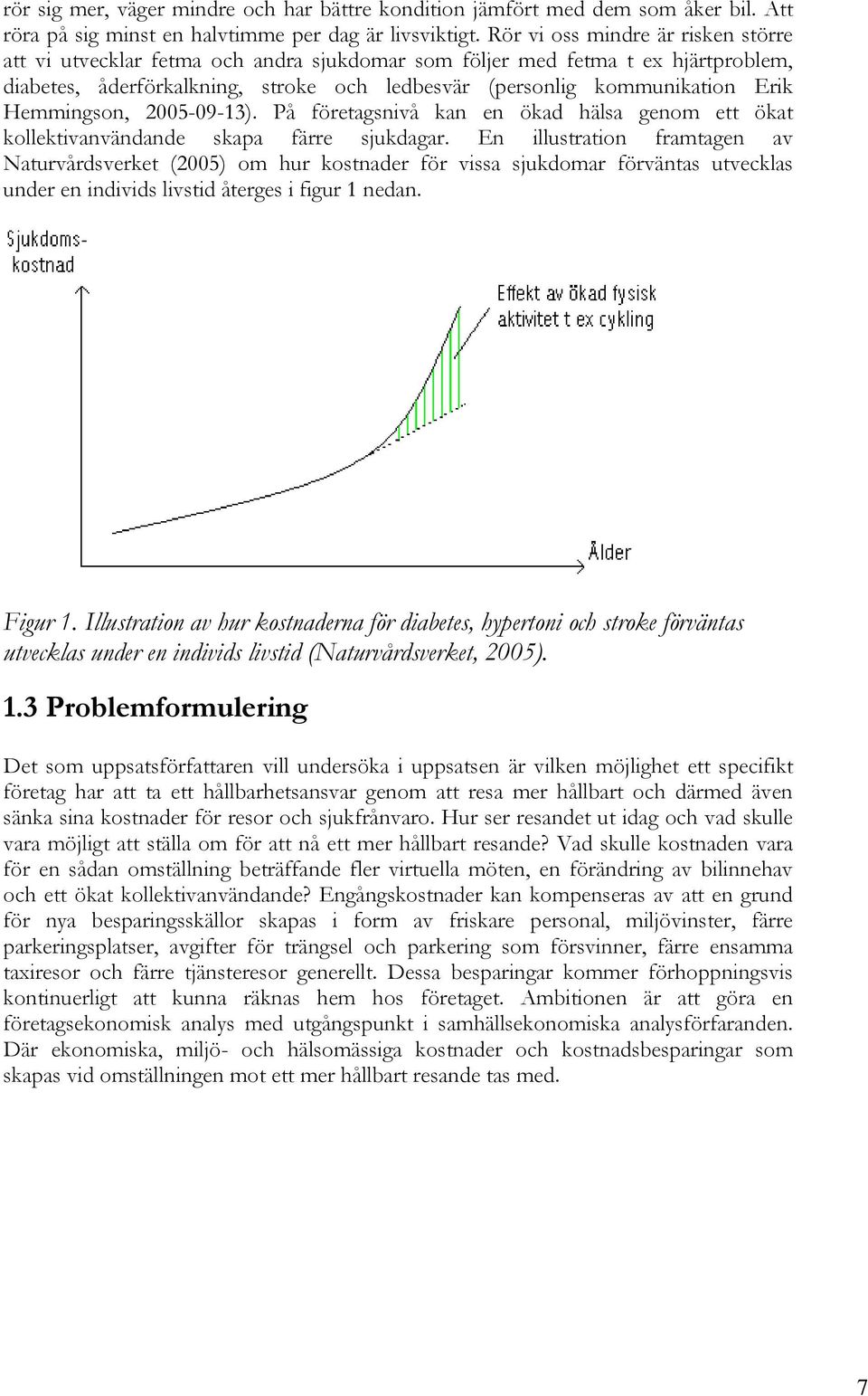 Hemmingson, 2005-09-13). På företagsnivå kan en ökad hälsa genom ett ökat kollektivanvändande skapa färre sjukdagar.