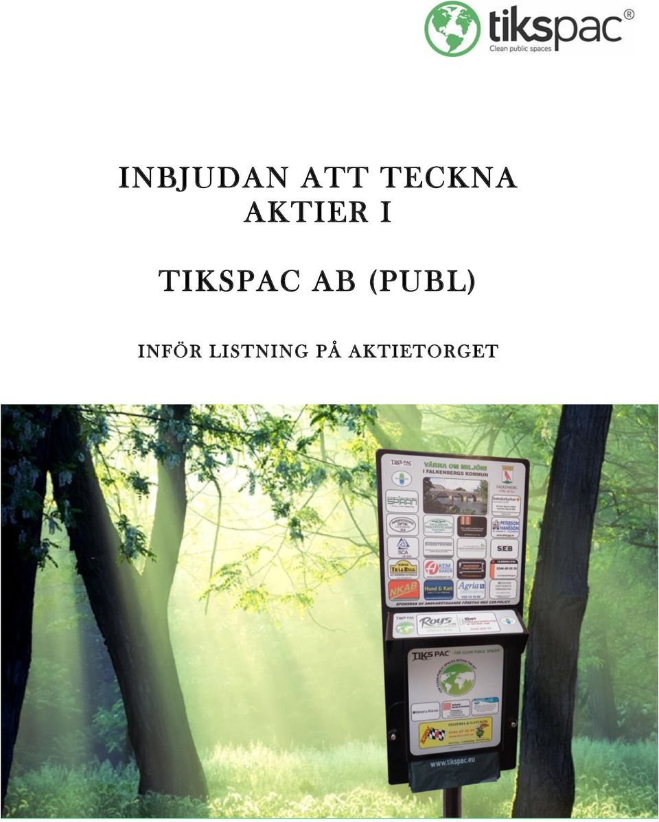TIKSPAC AB (PUBL)