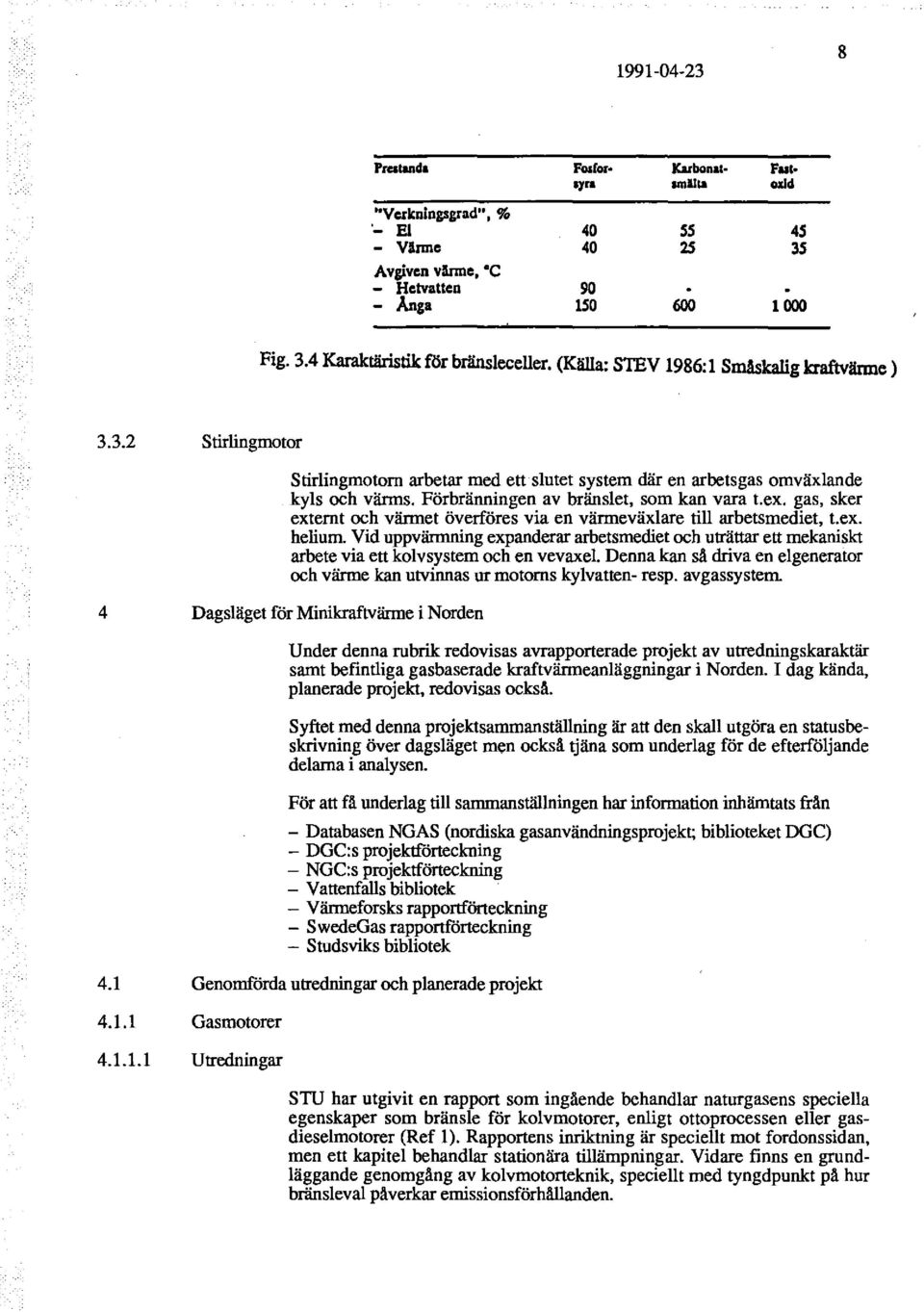 gas, sker externt och vännet överföres via en väntieväxlare till arbetsmediet, t.ex. helium.