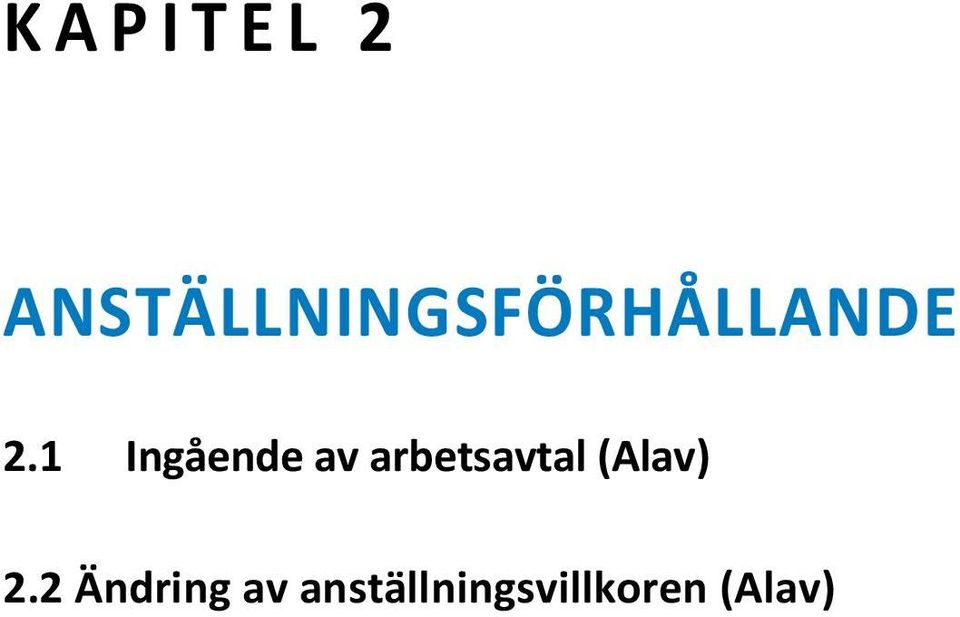 1 Ingående av arbetsavtal