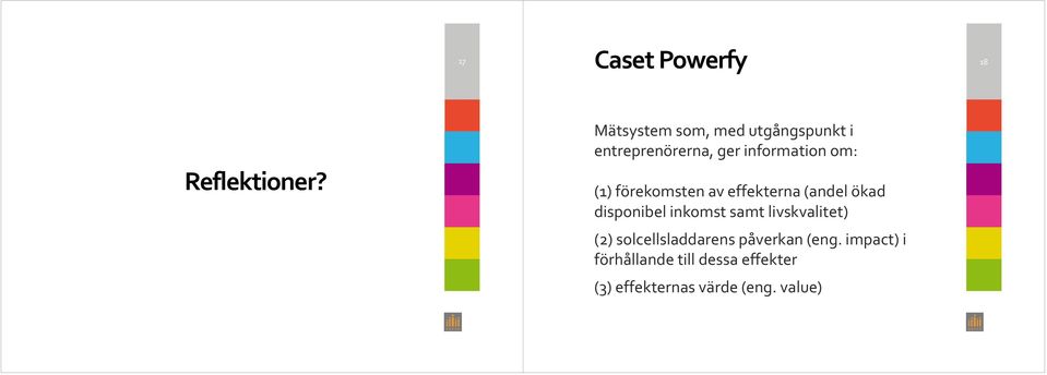 förekomsten av effekterna (andel ökad disponibel inkomst samt