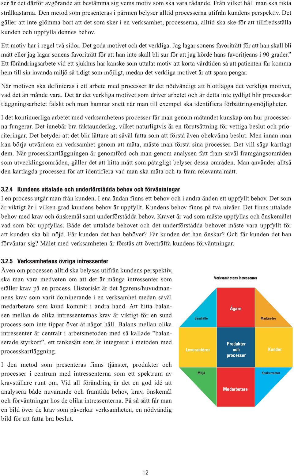 Det gäller att inte glömma bort att det som sker i en verksamhet, erna, alltid ska ske för att tillfredsställa kunden och uppfylla dennes behov. Ett motiv har i regel två sidor.