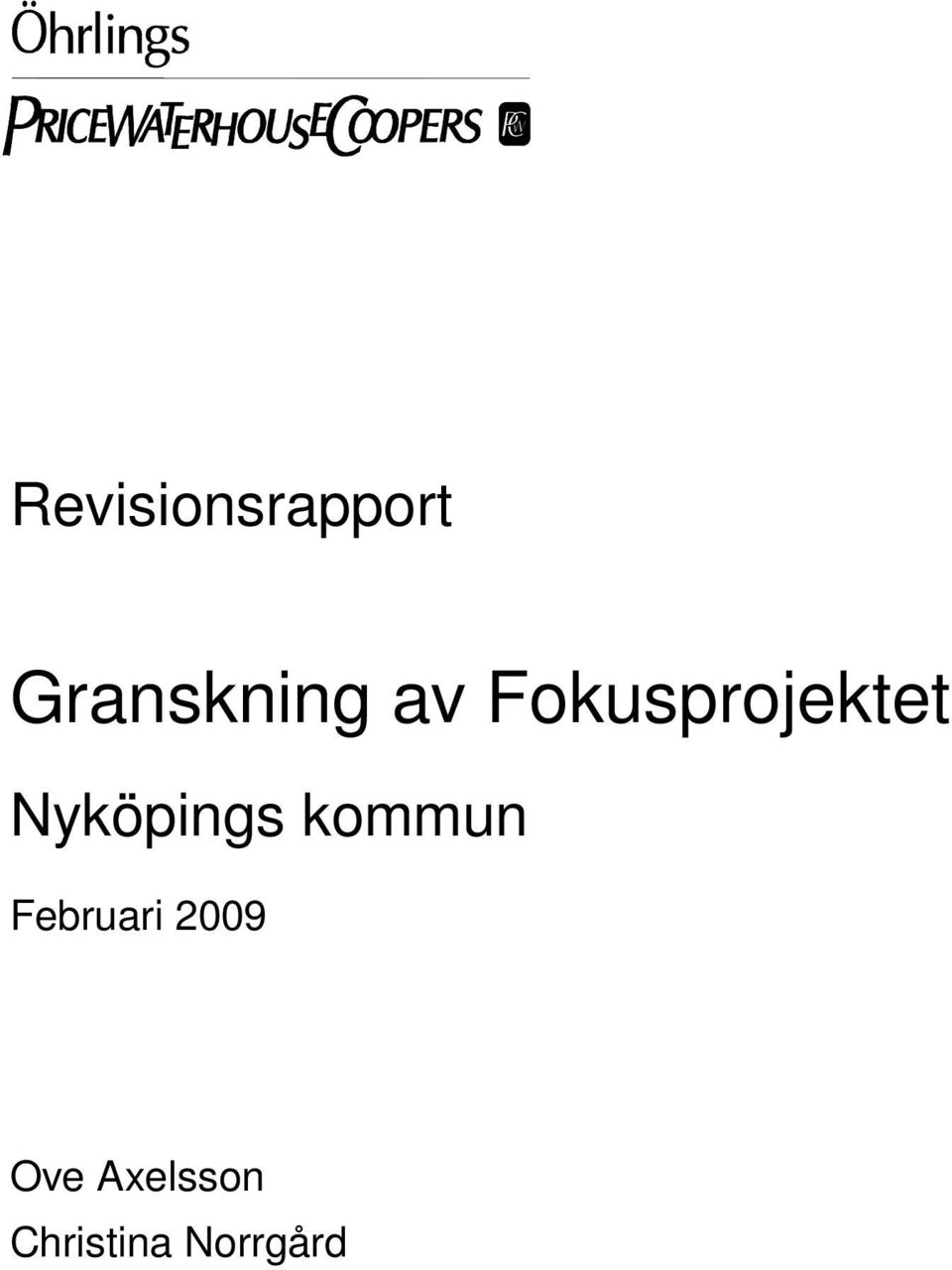 Fokusprojektet Nyköpings