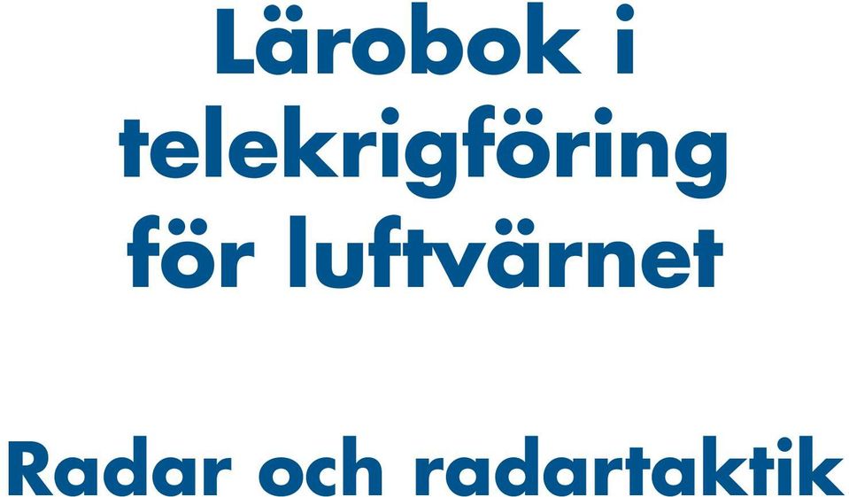 för luftvärnet