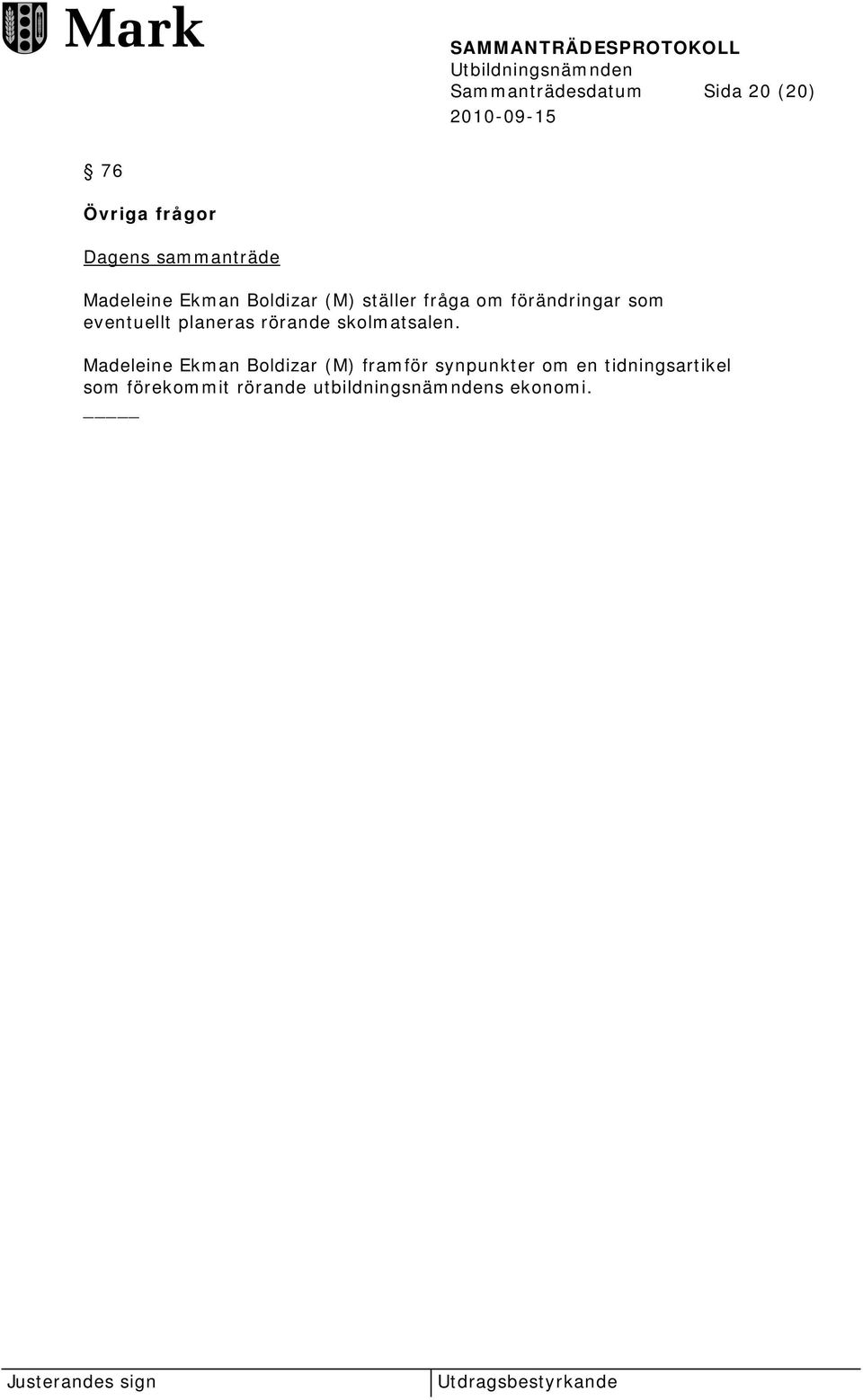 rörande skolmatsalen.