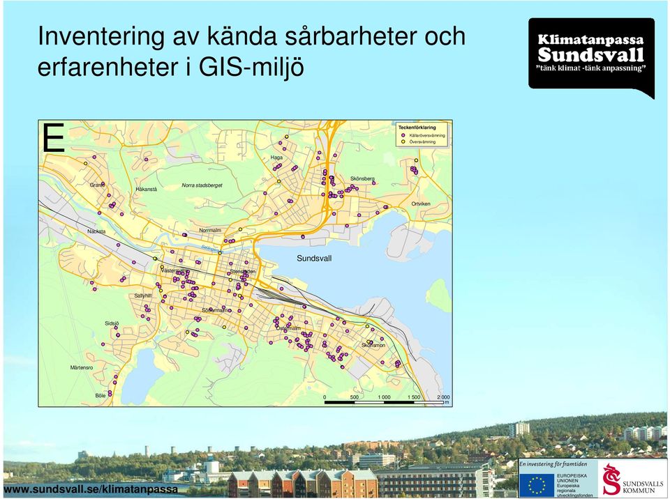 stadsberget Skönsberg Ortviken Nacksta Norrmalm Sundsvall Västermalm Stenstaden