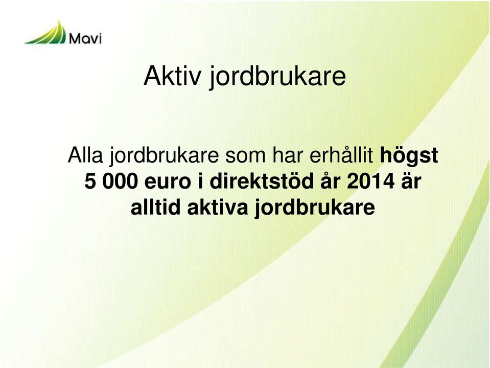 högst 5 000 euro i direktstöd