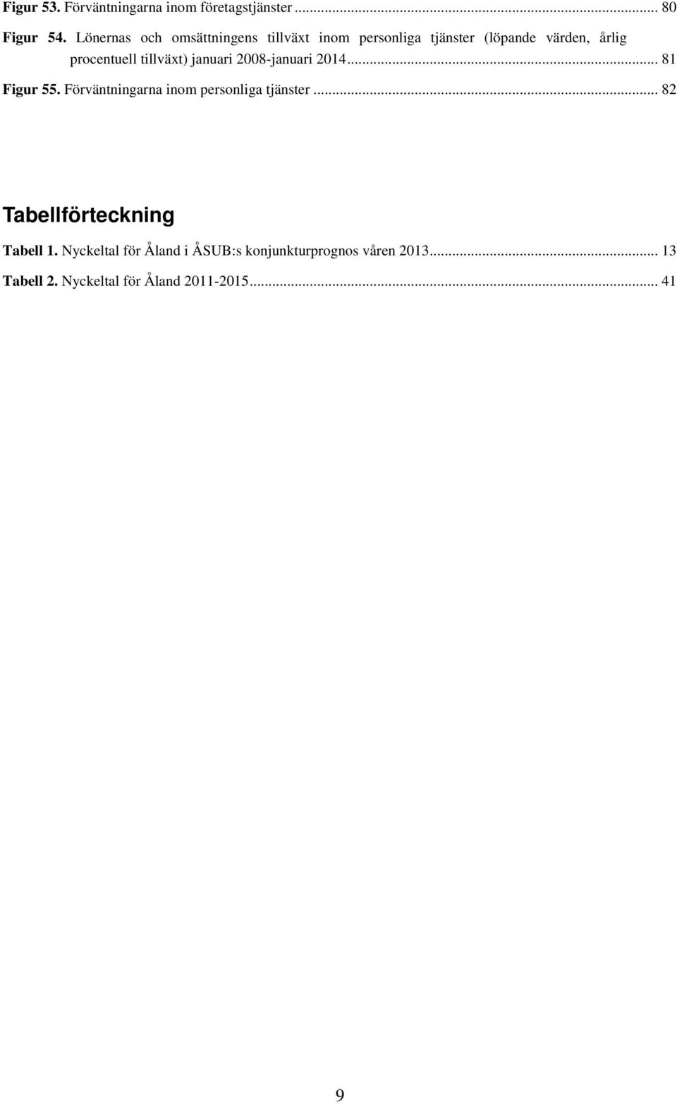 tillväxt) januari 2008-januari 2014... 81 Figur 55. Förväntningarna inom personliga tjänster.