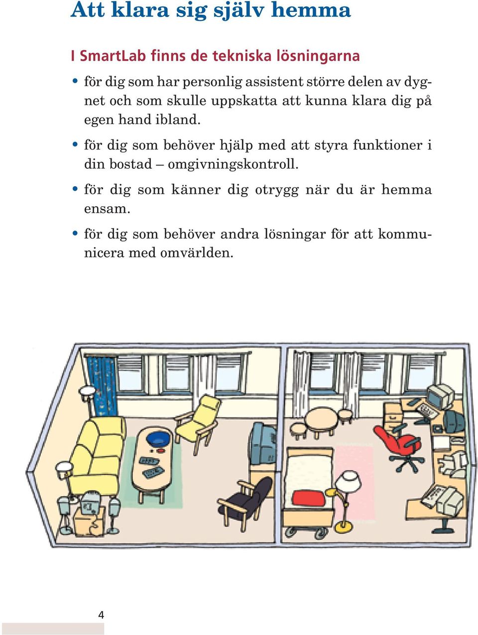 för dig som behöver hjälp med att styra funktioner i din bostad omgivningskontroll.