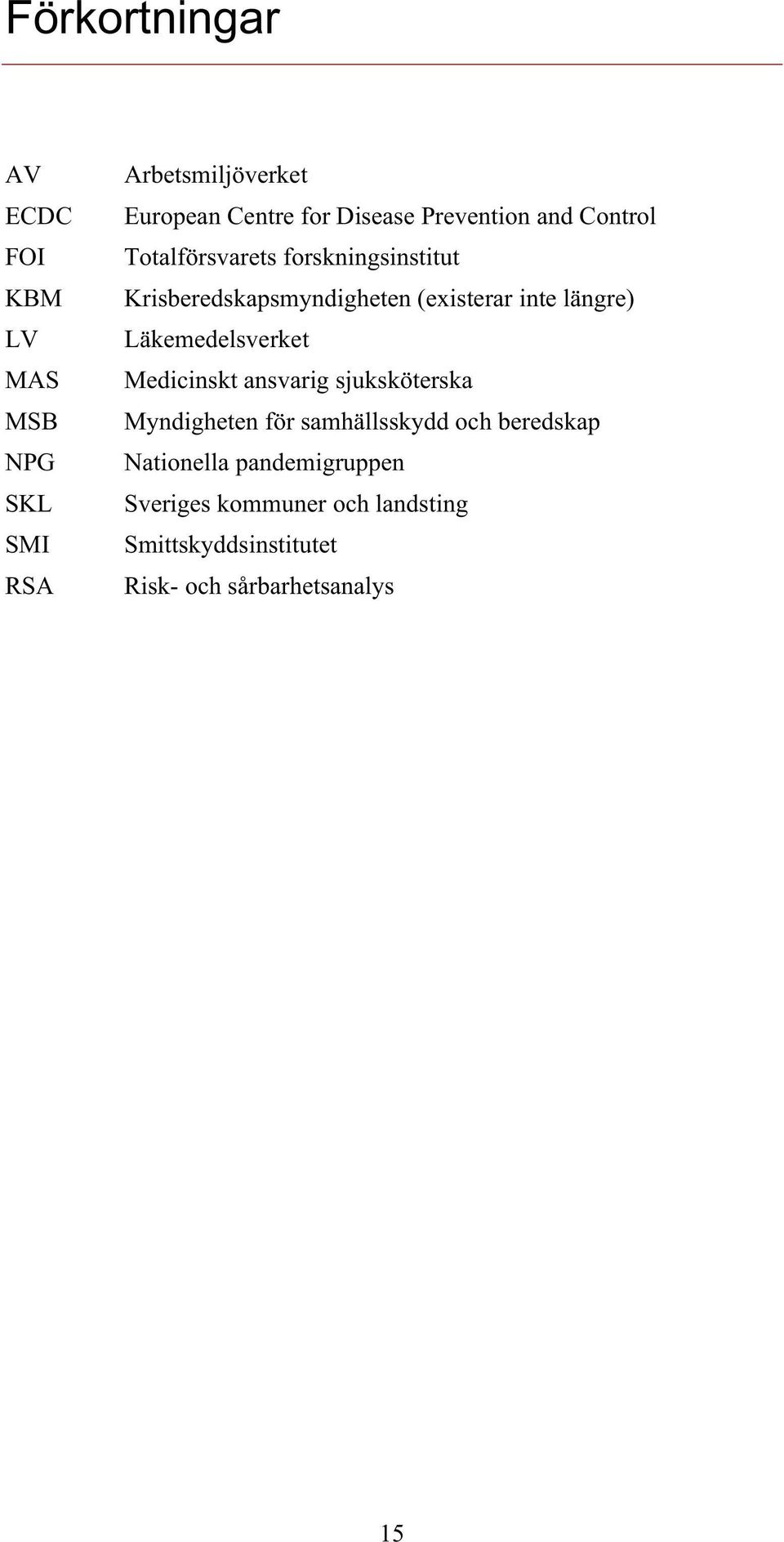 längre) Läkemedelsverket Medicinskt ansvarig sjuksköterska Myndigheten för samhällsskydd och beredskap