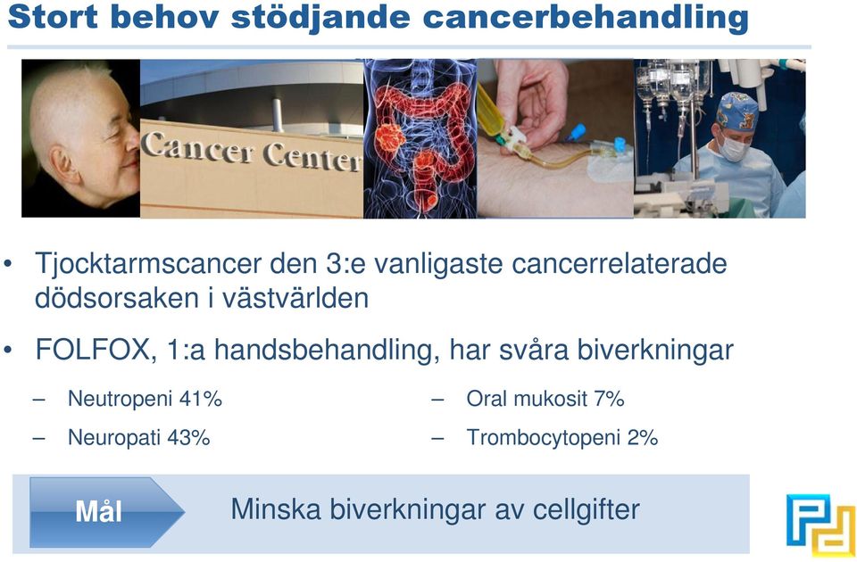 handsbehandling, har svåra biverkningar Neutropeni 41% Neuropati