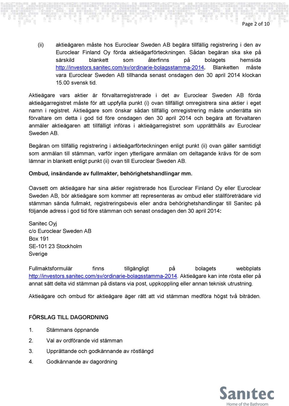förvaltarregistrerade aktier förvaltarregistrerade aktier