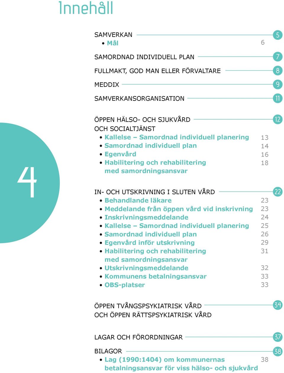 inskrivning Inskrivningsmeddelande Kallelse Samordnad individuell planering Samordnad individuell plan Egenvård inför utskrivning Habilitering och rehabilitering med samordningsansvar