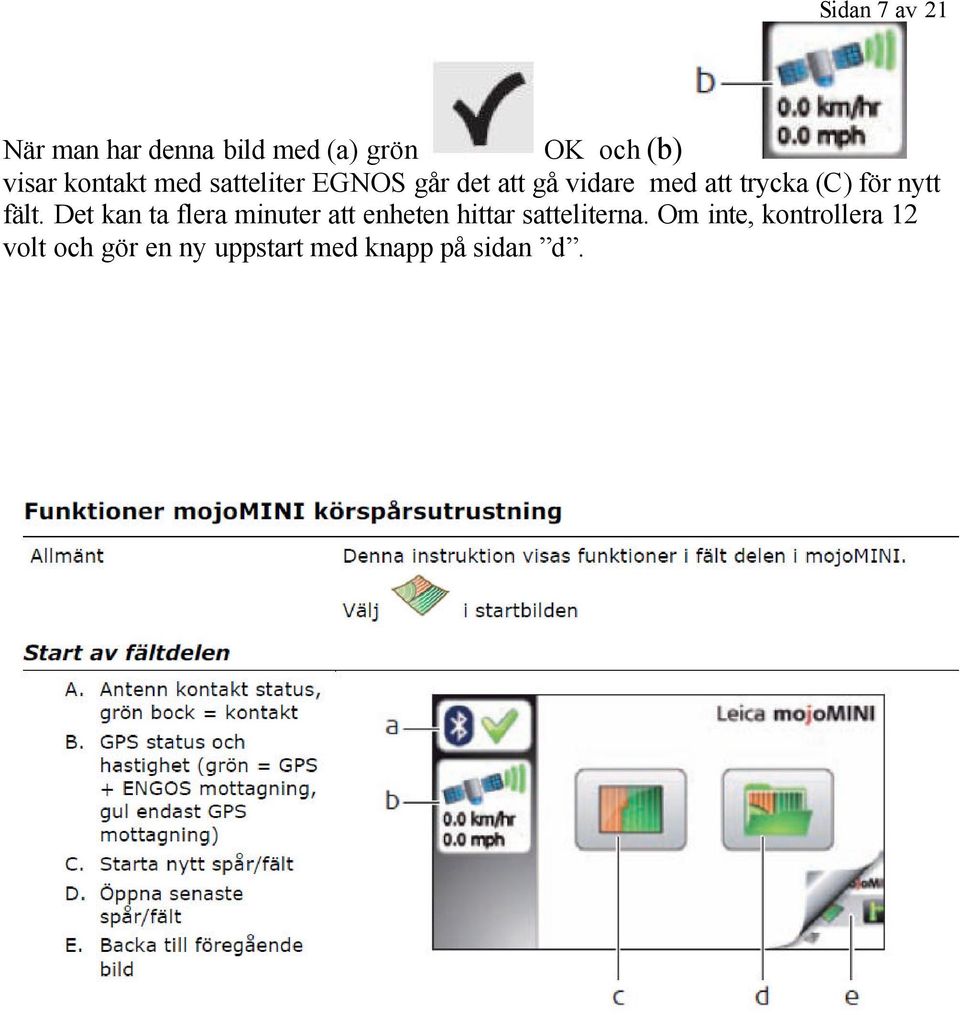 för nytt fält.