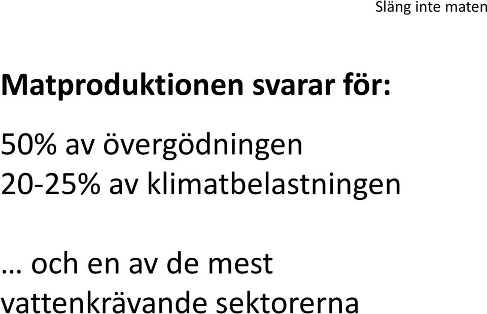 20 25% av klimatbelastningen och