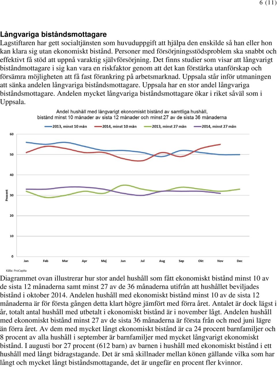 Det finns studier som visar att långvarigt biståndmottagare i sig kan vara en riskfaktor genom att det kan förstärka utanförskap och försämra möjligheten att få fast förankring på arbetsmarknad.