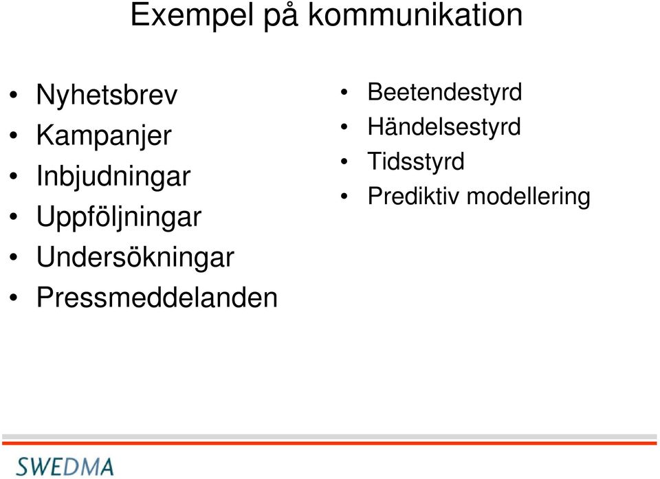 Undersökningar Pressmeddelanden