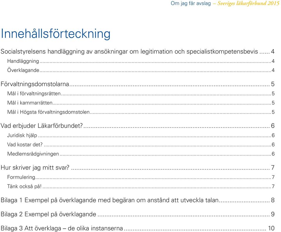 ... 6 Juridisk hjälp...6 Vad kostar det?...6 Medlemsrådgivningen...6 Hur skriver jag mitt svar?... 7 Formulering...7 Tänk också på!