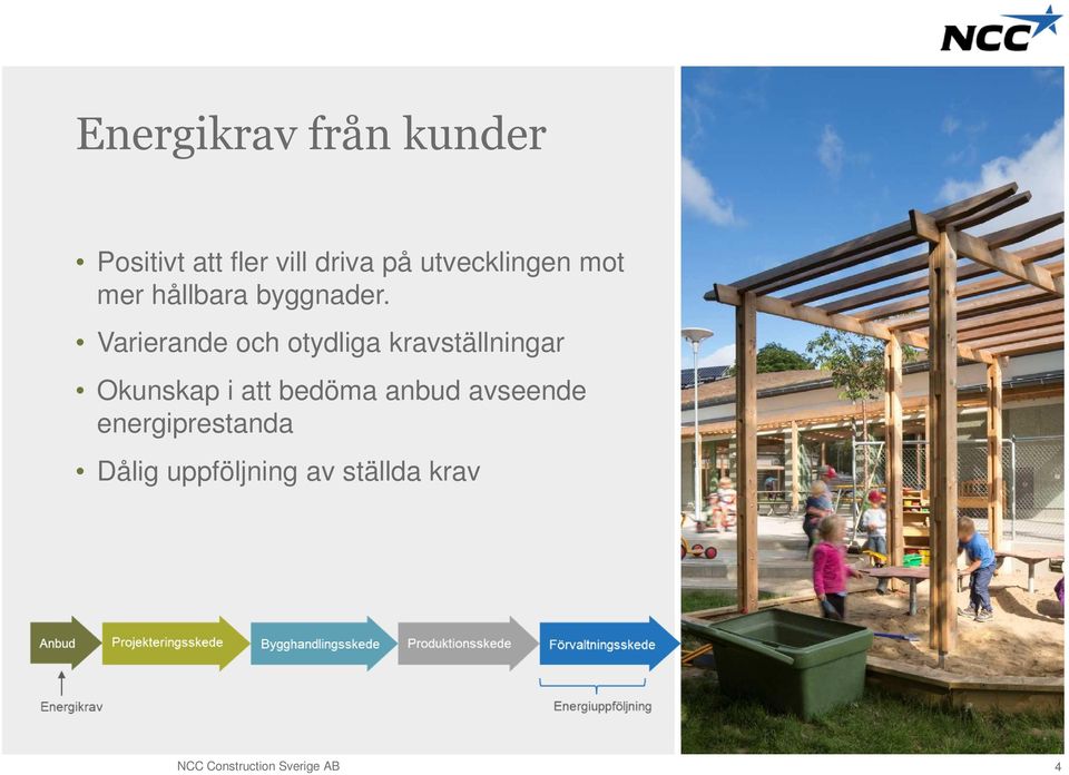 Varierande och otydliga kravställningar Okunskap i att bedöma