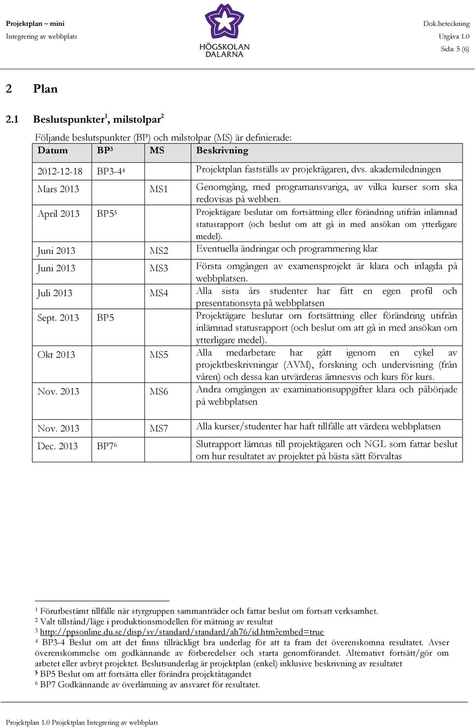 akademiledningen Mars 2013 MS1 Genomgång, med programansvariga, av vilka kurser som ska redovisas på webben.