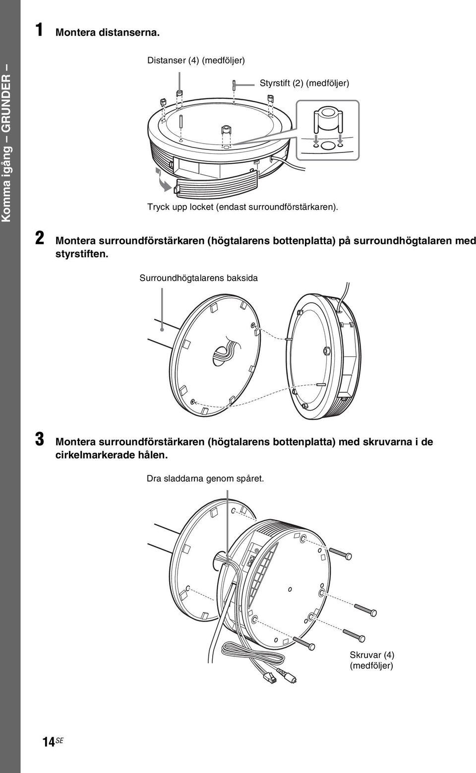 surroundförstärkaren).