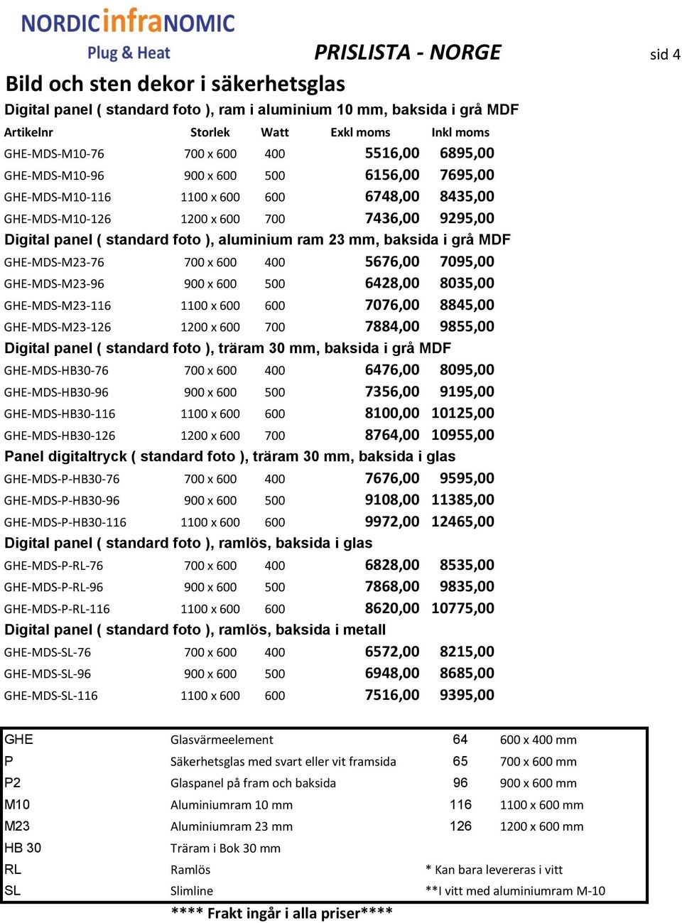 GHE-MDS-M23-76 700 x 600 400 5676,00 7095,00 GHE-MDS-M23-96 900 x 600 500 6428,00 8035,00 GHE-MDS-M23-116 1100 x 600 600 7076,00 8845,00 GHE-MDS-M23-126 1200 x 600 700 7884,00 9855,00 Digital panel (