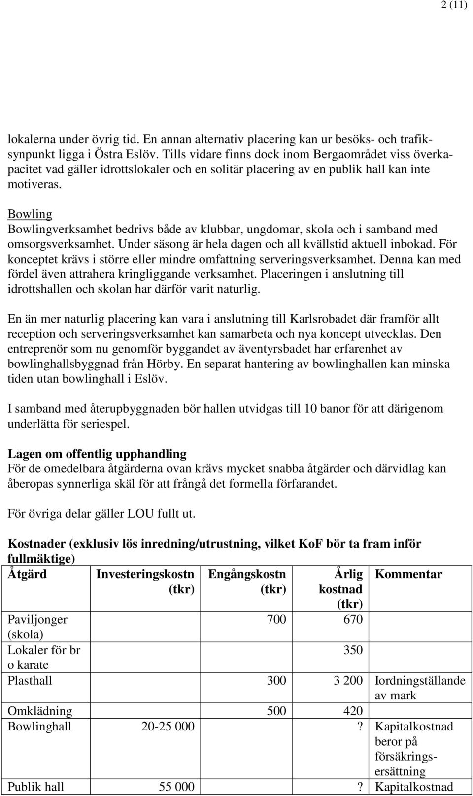 Bowling Bowlingverksamhet bedrivs både av klubbar, ungdomar, skola och i samband med omsorgsverksamhet. Under säsong är hela dagen och all kvällstid aktuell inbokad.