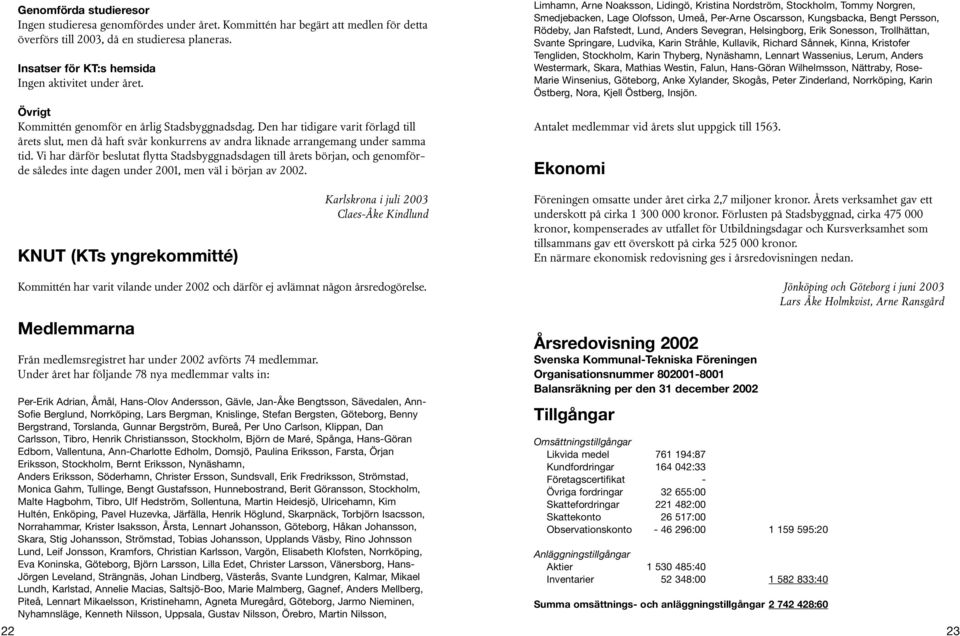 Vi har därför beslutat flytta Stadsbyggnadsdagen till årets början, och genomförde således inte dagen under 2001, men väl i början av 2002.