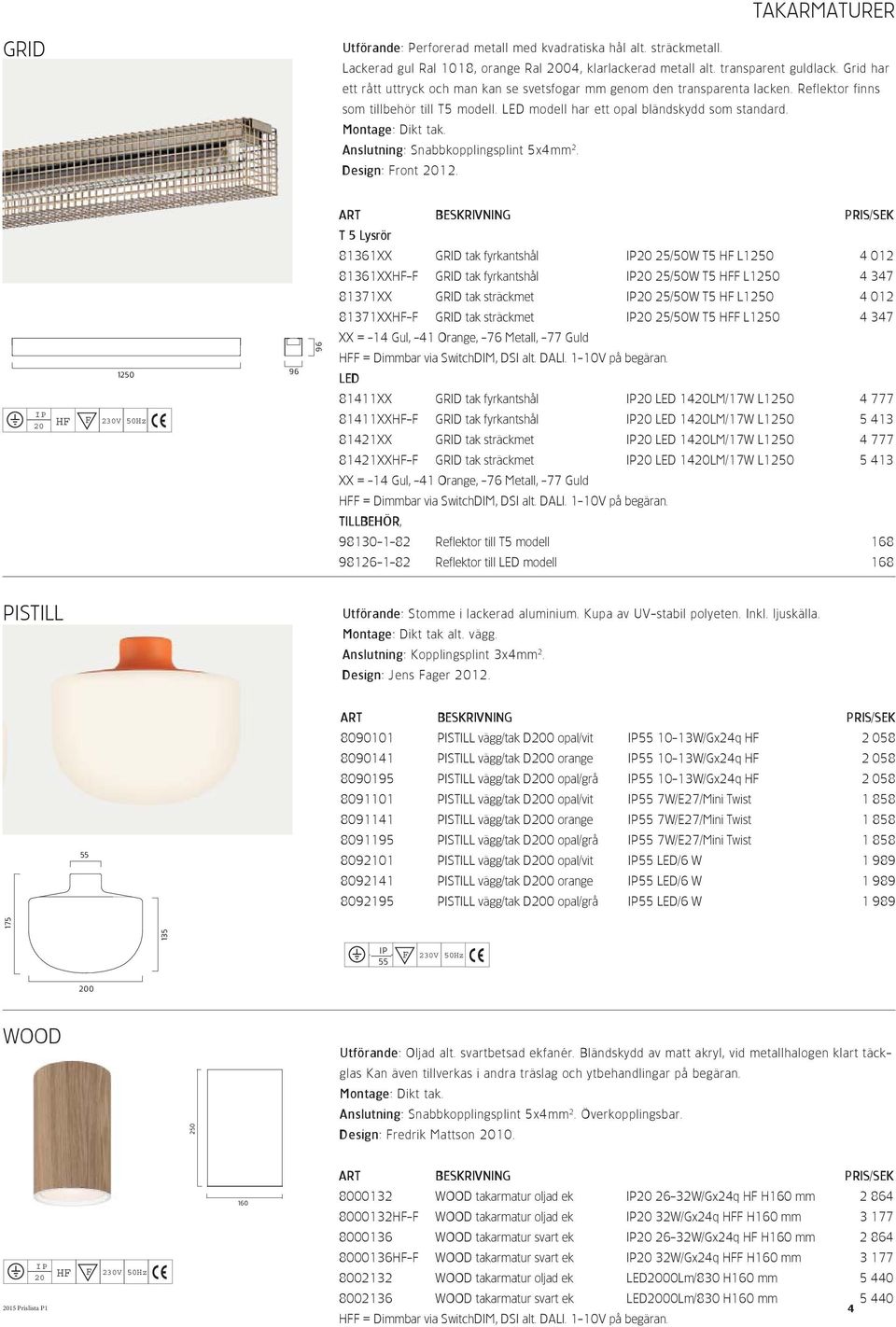 Anslutning: Snabbkopplingsplint 5x4mm 2. Design: Front 12.