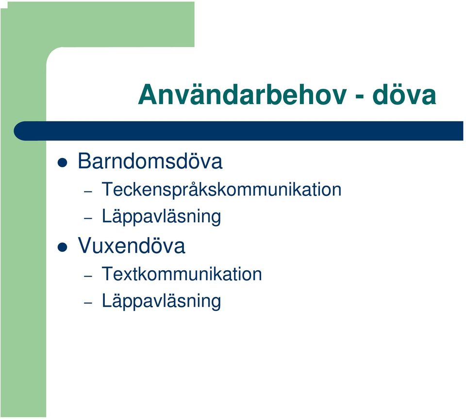 Teckenspråkskommunikation